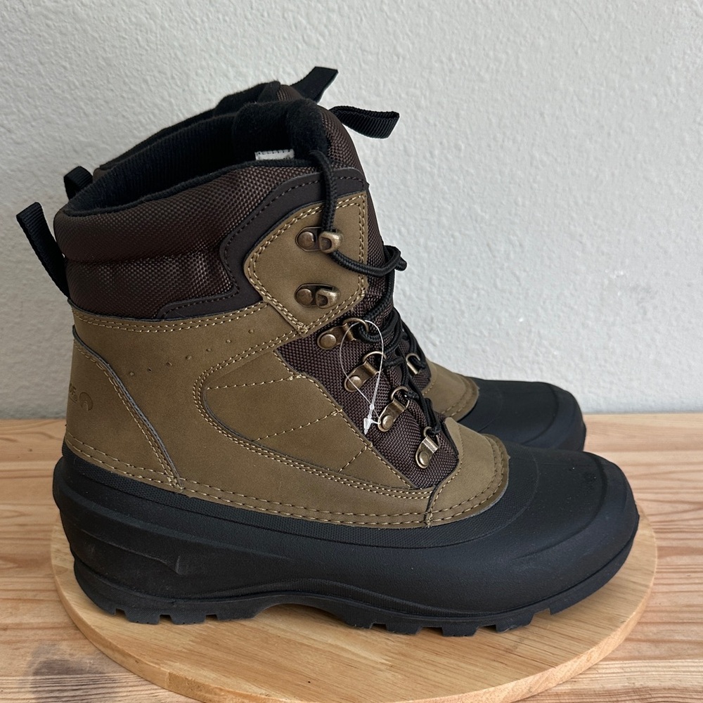 Weatherproof Mens Blake Waterproof Insulated Flat Heel Winter Boots